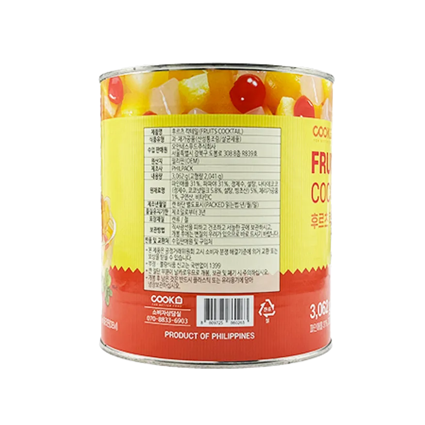 쿡샵 후르츠칵테일 3kg 이미지