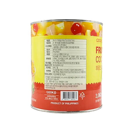 쿡샵 후르츠칵테일 3kg 이미지