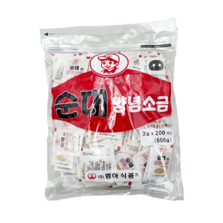 범아 순대양념소금(일회용) 3g*200ea 이미지