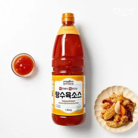 청우 더진한 탕수육소스 1.85kg 업소용 대용량