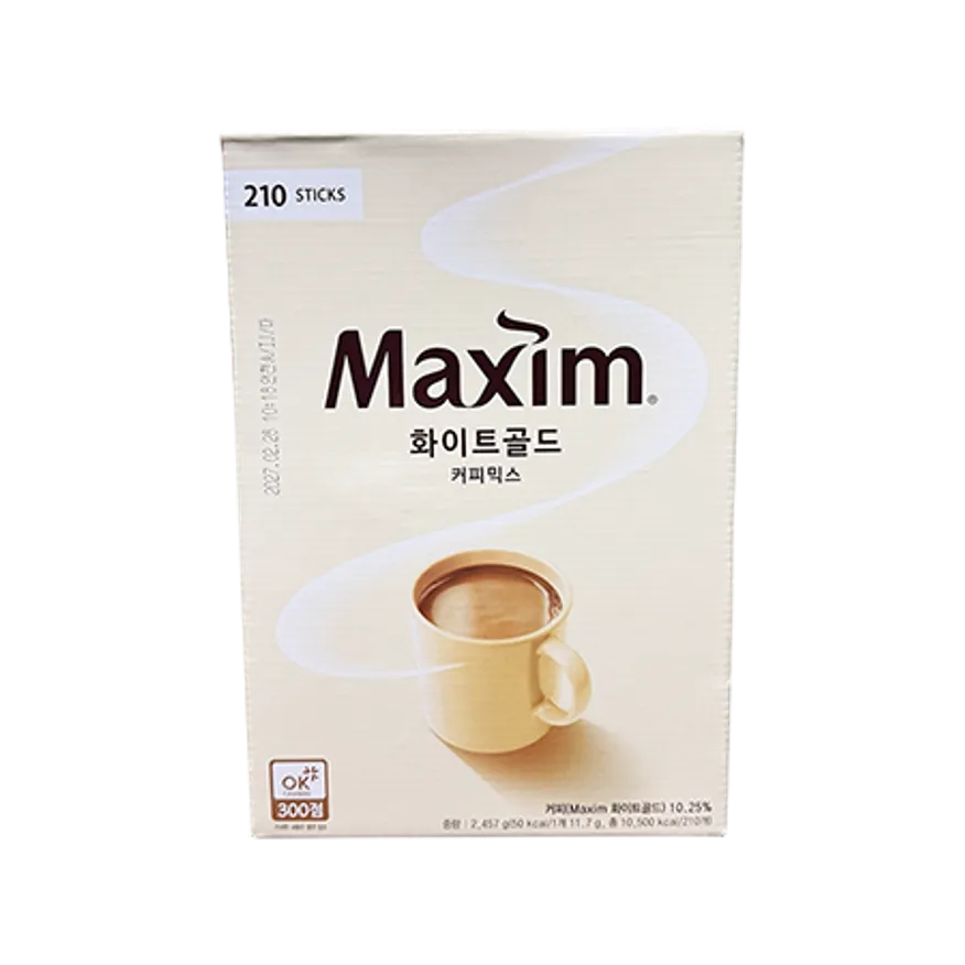 동서식품 맥심 화이트 골드 210T (뚜레반 미숫가루스틱 사은품 증정) 이미지