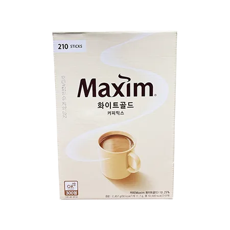 동서식품 맥심 화이트 골드 210T (뚜레반 미숫가루스틱 사은품 증정) 이미지