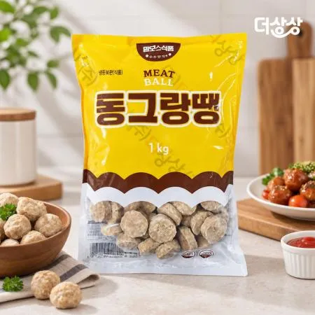맘모스 동그랑땡 1kg 미트볼 고기완자 모듬전