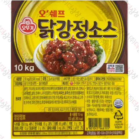 오뚜기 오쉐프 닭강정소스 10kg 대용량 말통 이미지