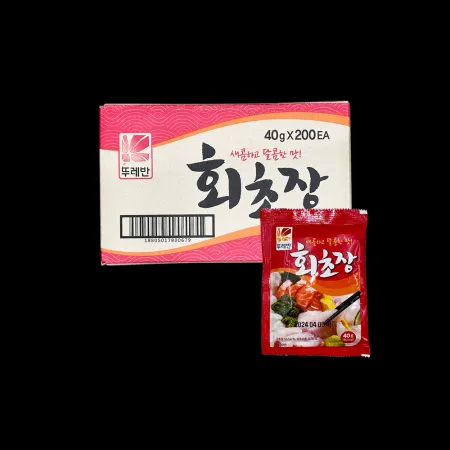 뚜레반 회초장 초고추장 40g x 200개/box 개별포장 일회용 배달용 이미지