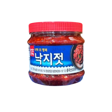 반찬단지 낙지젓 PET 1kg 낙지젓갈 반찬 밑반찬 젓갈