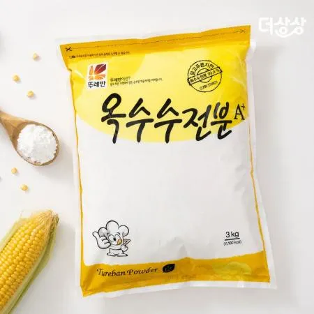 뚜레반 옥수수전분 A+ 3kg 옥수수맛전분 가루