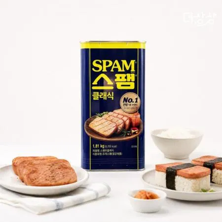 CJ 스팸 클래식 1.81kg 대용량 업소용 부대찌개 통조림 햄