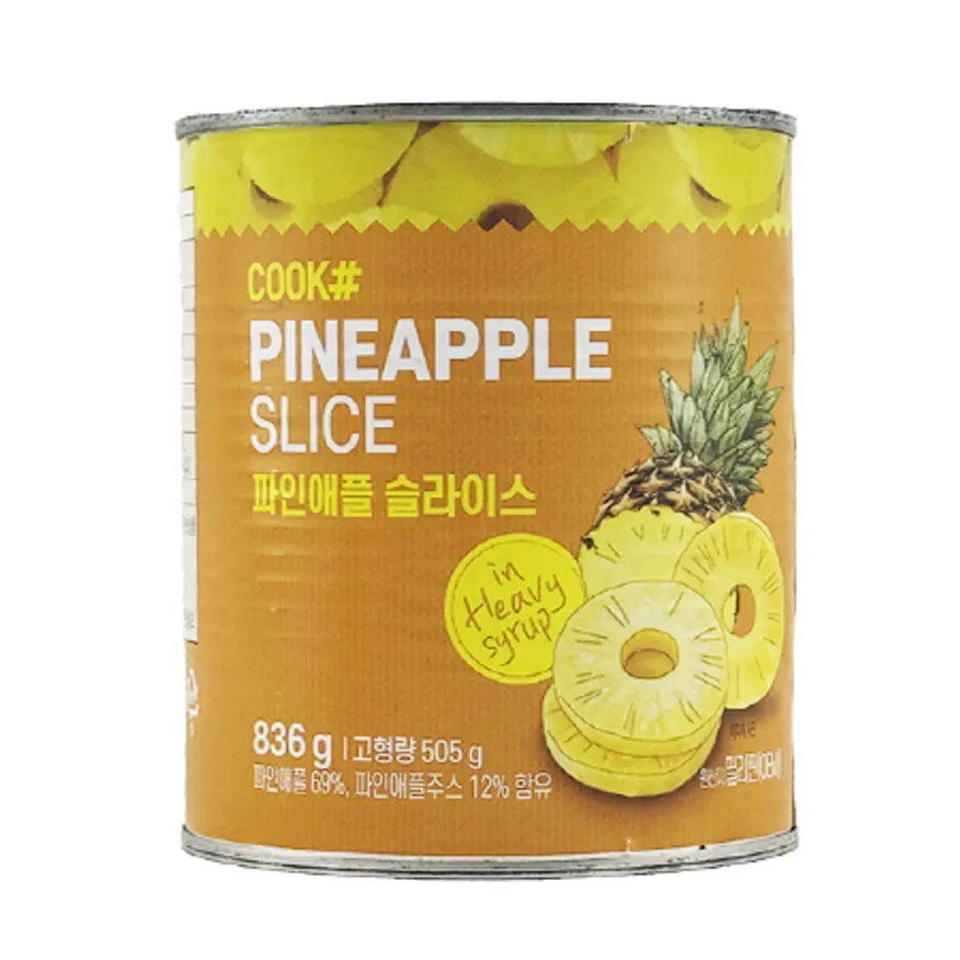 쿡샵 파인애플 슬라이스 836g 이미지