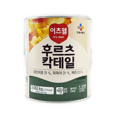 이츠웰 후르츠칵테일 3kg
