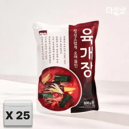고향식품 옛맛 육개장 600g x 25개/box 밀키트 간편조리