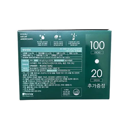 동서식품 카누 디카페인 미니 아메리카노 120T (뚜레반 미숫가루스틱 사은품증정) 이미지
