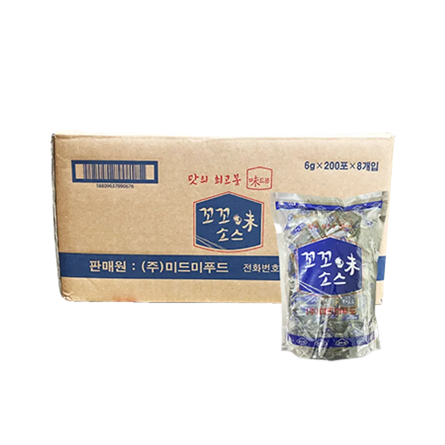 미드미 꼬꼬미 간장소스 6g*200ea 일회용 간장소스 업소용 대용량 이미지