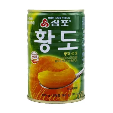 삼포 황도 슬라이스 400g