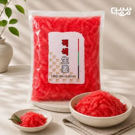 원효 적생강 1.3kg (붉은색) 일식 생강 초절임 밑반찬 