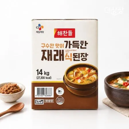 CJ 해찬들 구수한 맛이 가득한 재래식 된장 14kg