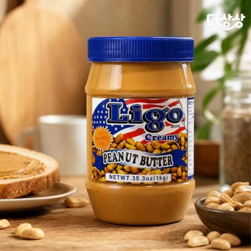 리고 땅콩버터 크리미 1kg 땅콩잼 스프레드 이미지