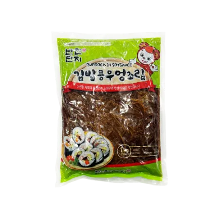 반찬단지 김밥용우엉조림(3mm) 1kg 김밥재료 우엉조림 반찬 도시락재료