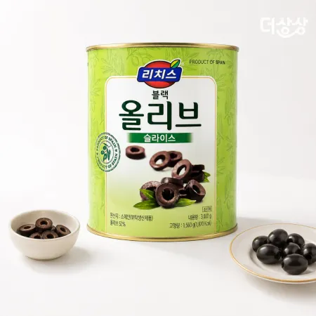 동서 리치스 블랙 올리브 슬라이스 3kg 통조림 피자 샐러드 토핑