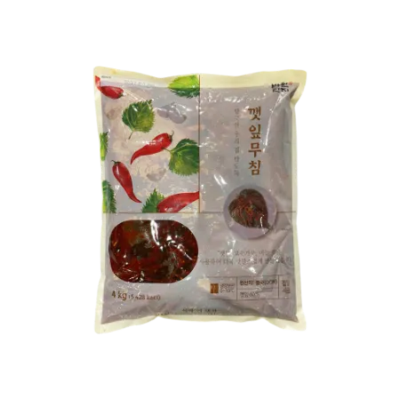 반찬단지 깻잎무침 4kg 깻잎양념무침 업소용 대용량 깻잎장아찌 깻잎절임