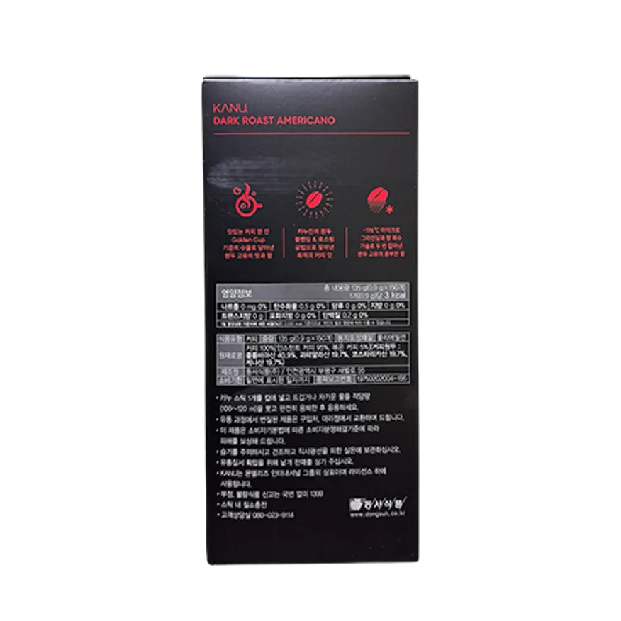 동서식품 카누 다크 로스트 미니 150T (뚜레반 미숫가루스틱 사은품증정) 이미지