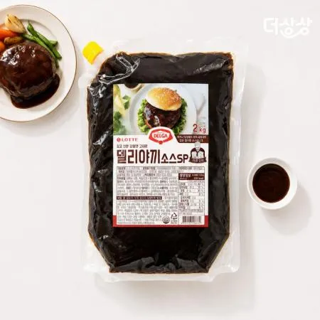 롯데 델가 델리야끼 소스 스파우트 2kg 데리야끼소스 대용량