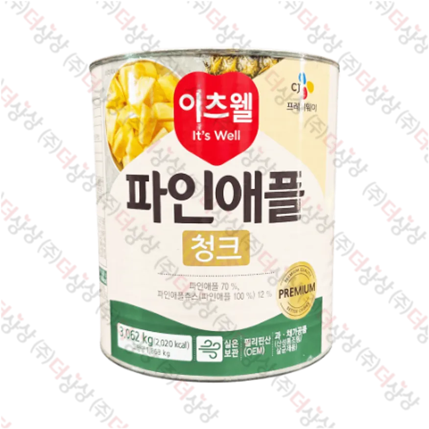 이츠웰 파인애플 청크 3kg 이미지