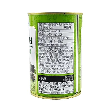 블랙올리브 슬라이스(동서) 405g 이미지