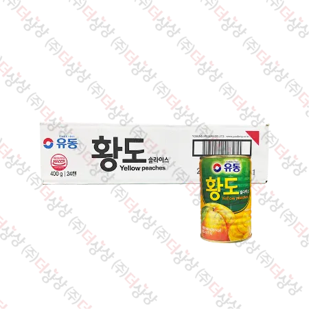 [박스단위] 유동 황도슬라이스 400g