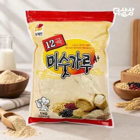 뚜레반 12곡 미숫가루 1kg 자연선식 미수가루 쉐이커
