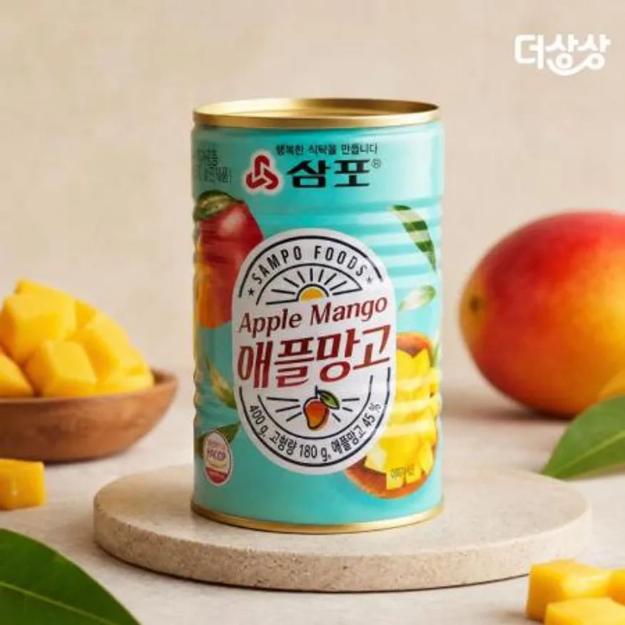삼포 애플망고 400g 열대과일 과일통조림 캔 이미지