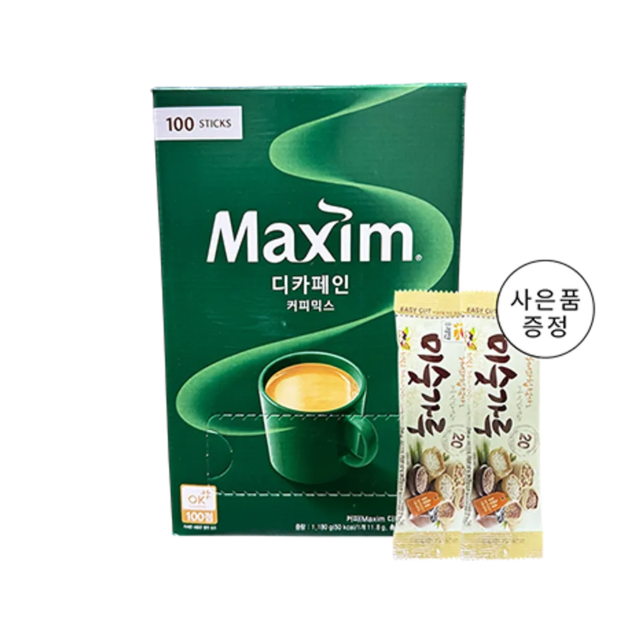 (동서) 맥심 디카페인 커피믹스 100T 이미지