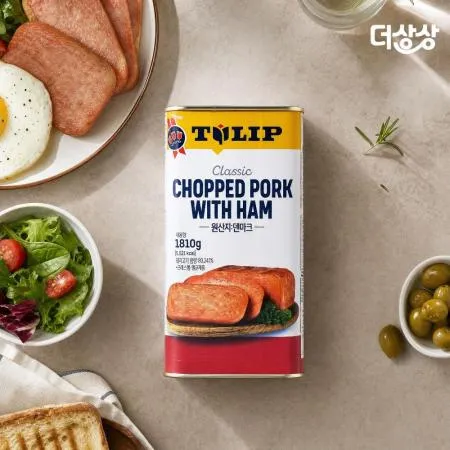 농심 튤립 촙트 포크햄 A 1.81kg 대용량 캔햄 부대찌개