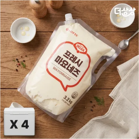 [박스단위] 롯데 델가 프레시 마요네즈 스파우트 3.2kg