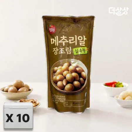 정원 실속형 메추리알 장조림 1kg x 10개/box