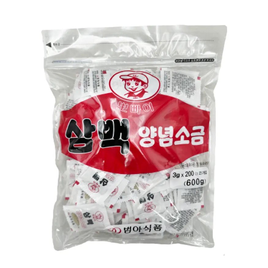 범아 삼백양념소금 (일회용) 3g*200ea 이미지