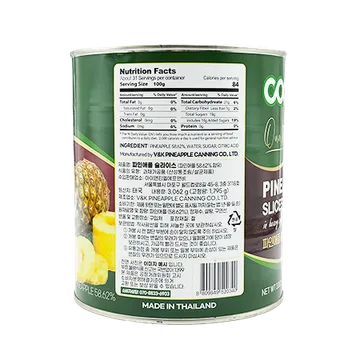 쿡샵 파인애플슬라이스 3kg