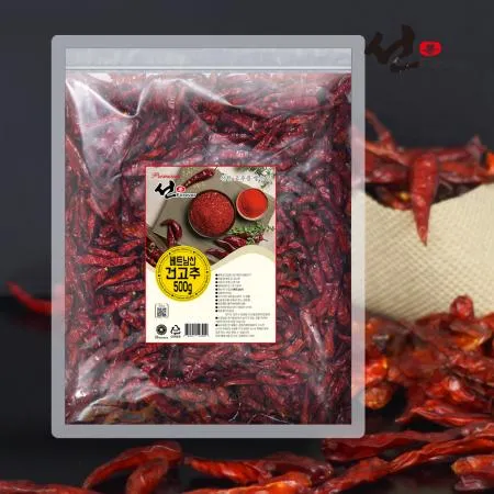 프리미엄 건고추 베트남고추 500g 땡초 고추 화끈하게 매운맛 말린고추