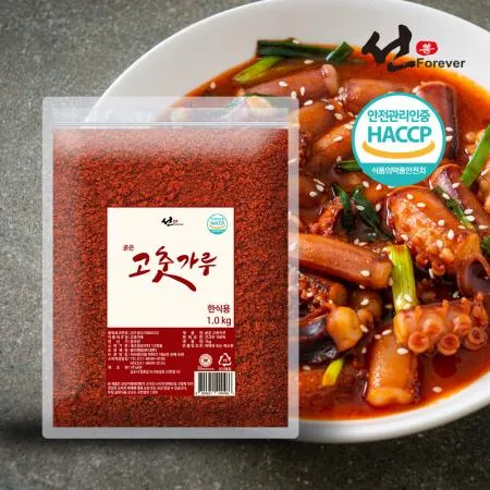 선포에버 1kg 가정용 업소용 식당용 굵은 고춧가루 한식용 대용량 고추가루