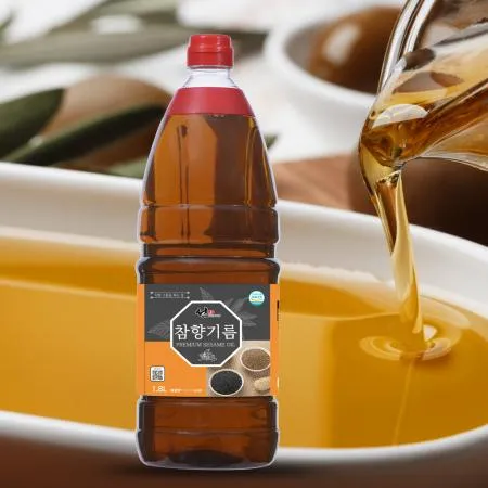 프리미엄 참향기름 1.5L 가정용 업소용 식당용 참깨향기름 참기름향 향미유