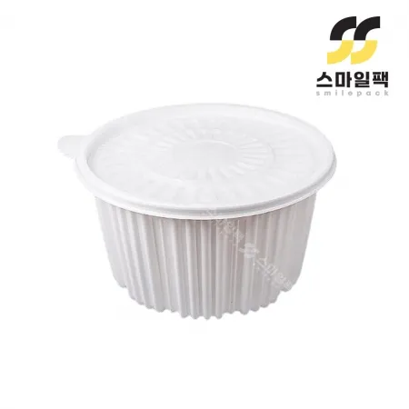 [FP]220파이 탕용기 대(백색) 200개세트 [몸통+뚜껑]