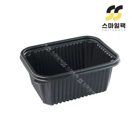 [JH] 미니사각 찜용기 탕용기 20159 대 흑색 400개세트[몸통+뚜껑]