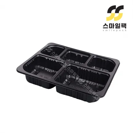 [JH] 일회용 실링용기 23194-5A 흑색 600개[1박스]