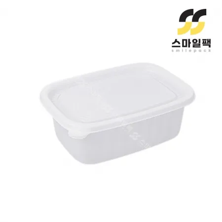 [BFP]사각죽용기 대(반투명) 500개세트[몸통+뚜껑]