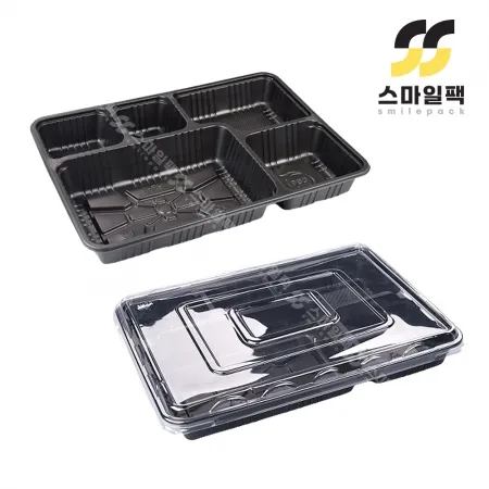 [JH] 5칸 도시락용기 HR-1 200개세트[합포장]