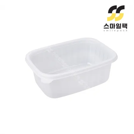 [BFP]사각죽용기 대(반투명) 500개세트[몸통+뚜껑] 이미지