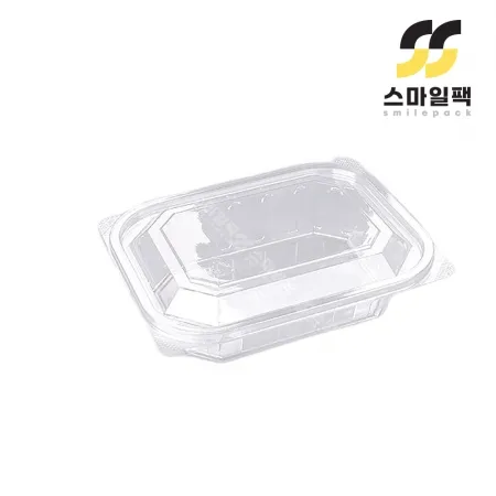 [JH] 일회용 PET반찬용기 204 투명 600개세트[몸통+뚜껑]