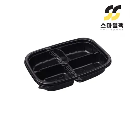 [BFP]사각죽용기 4칸(흑색) 500개세트[몸통+뚜껑]