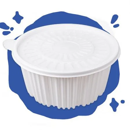 ★[특가★[FP]220파이 탕용기 중(백색)200개세트[몸통+뚜껑]