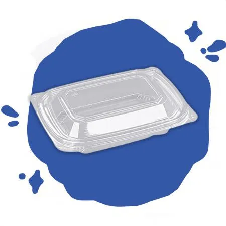 [BK] 일회용 반찬용기 D-001 투명 1000개세트(몸통+뚜껑)